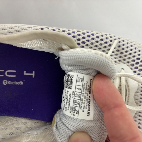 Under Armour, Women’s HOVR, Sonic 4, Running Shoes, White/Purple, size 9.5. - Picture 12 of 12